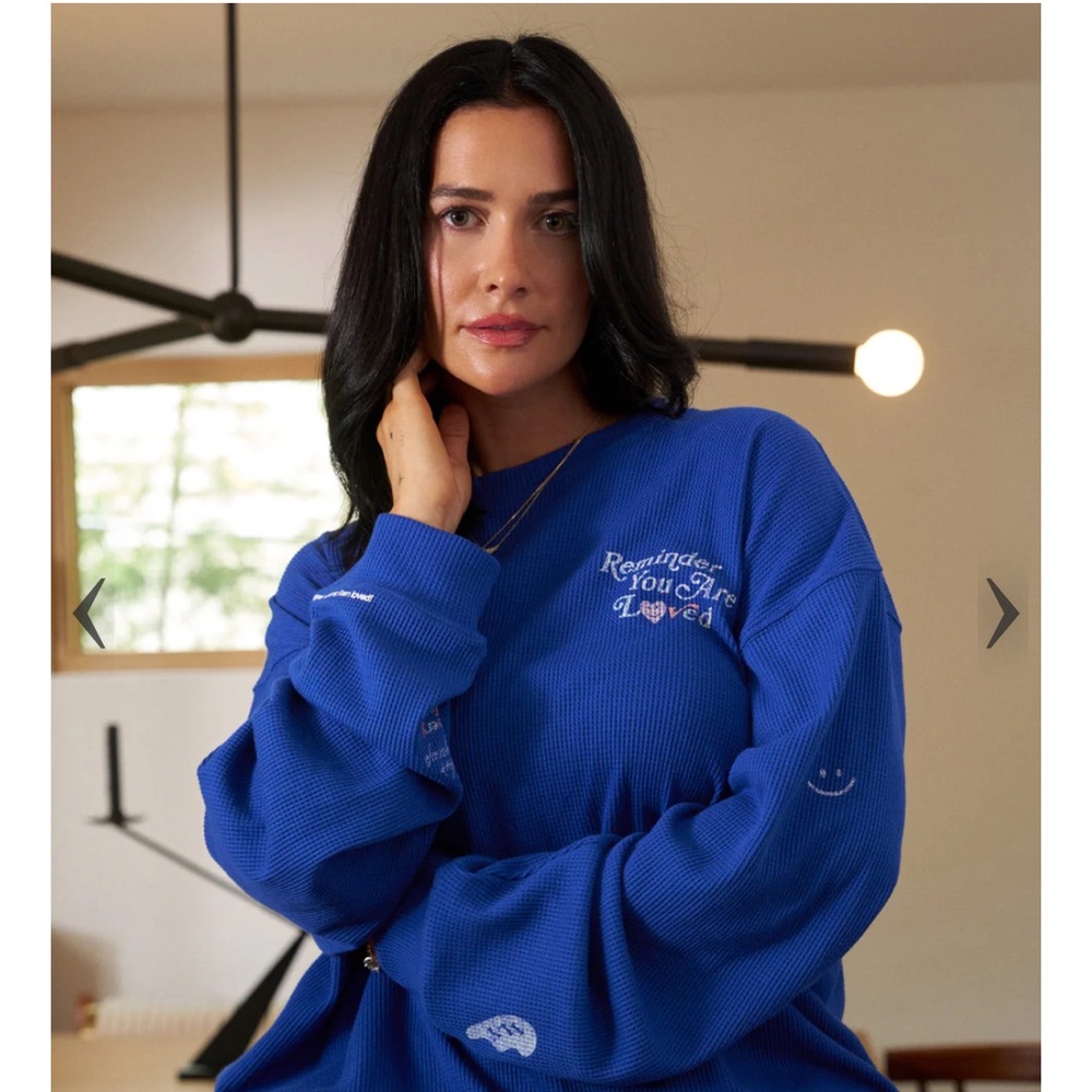 Mayfair X Avery Woods Waffle Crewneck M/L only